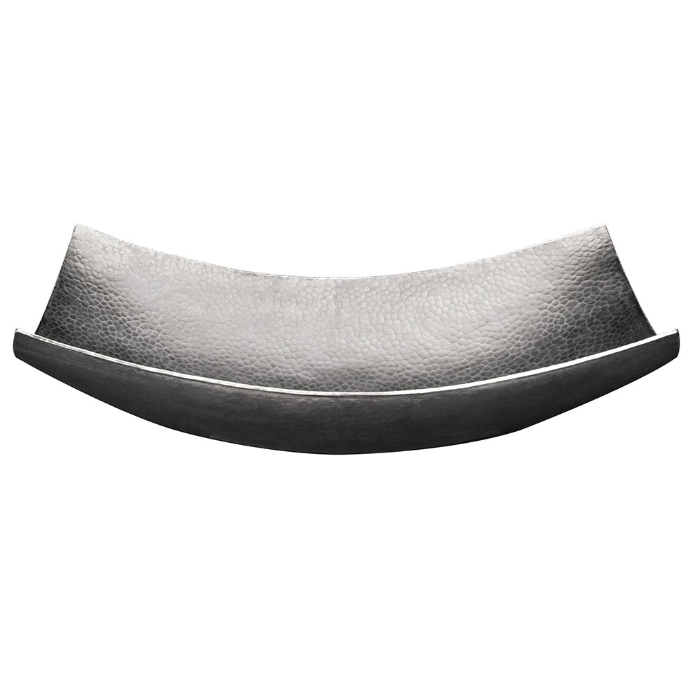 Premier Copper Products 18 Inch Rectangle Modern Slope Copper Sink In Nickel