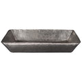 Premier Copper Products 20 Inch Rectangle Vessel Copper Sink In Nickel