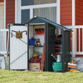 Premium Compact Metal Garden Shed Waterproof Secure Lock Easy Assembly