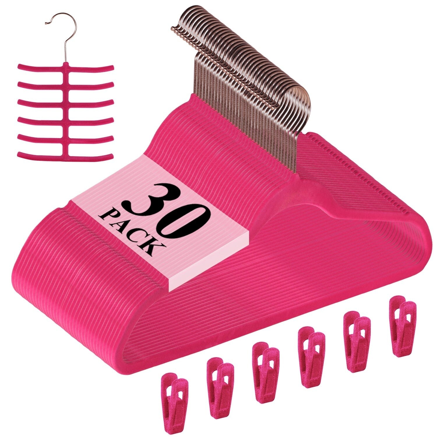Premium Space Saving Velvet Hangers Holds Up To 10 Lbs Rose 50 Pack