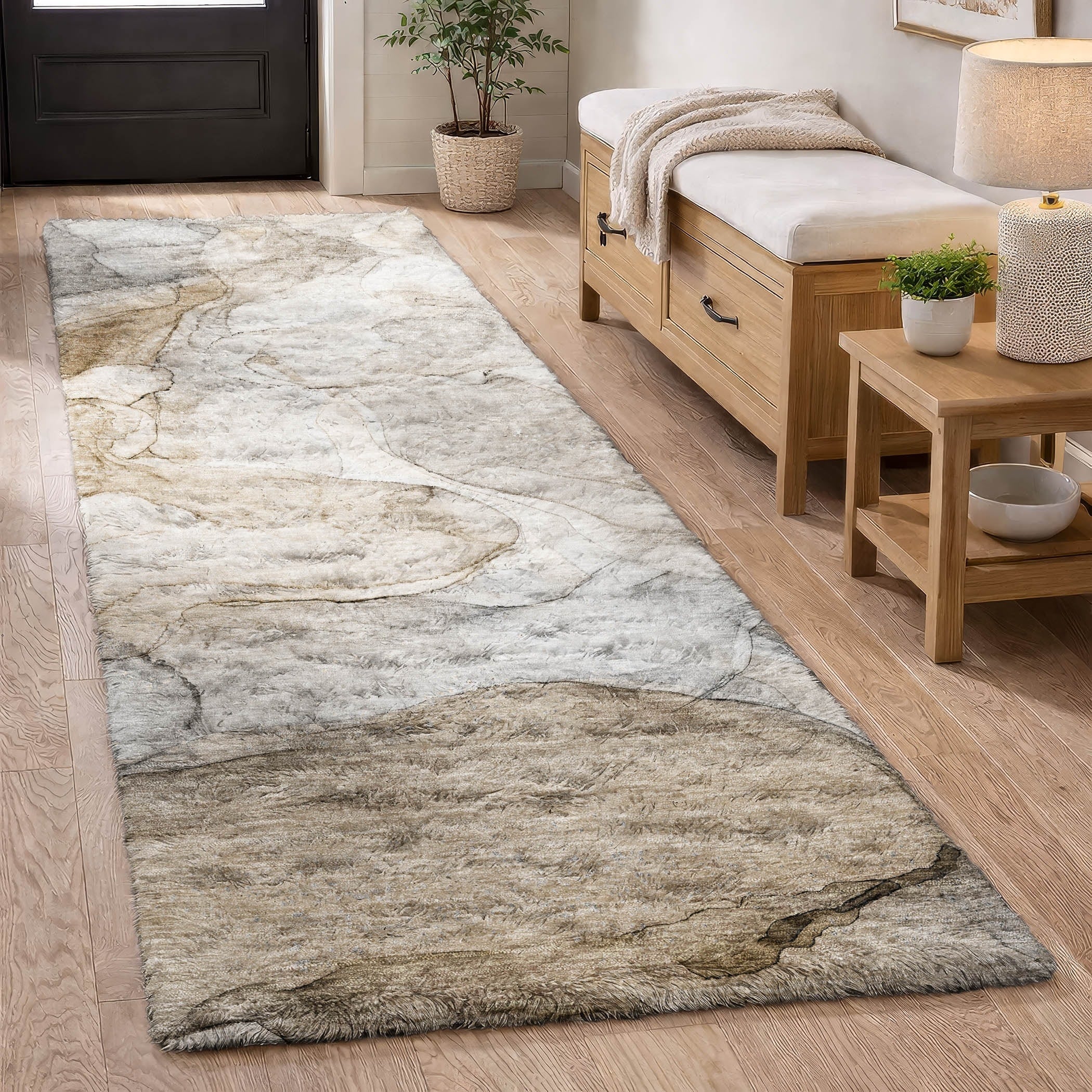 Premium Washable Super Soft Abstract Avon Dream Shag Rug