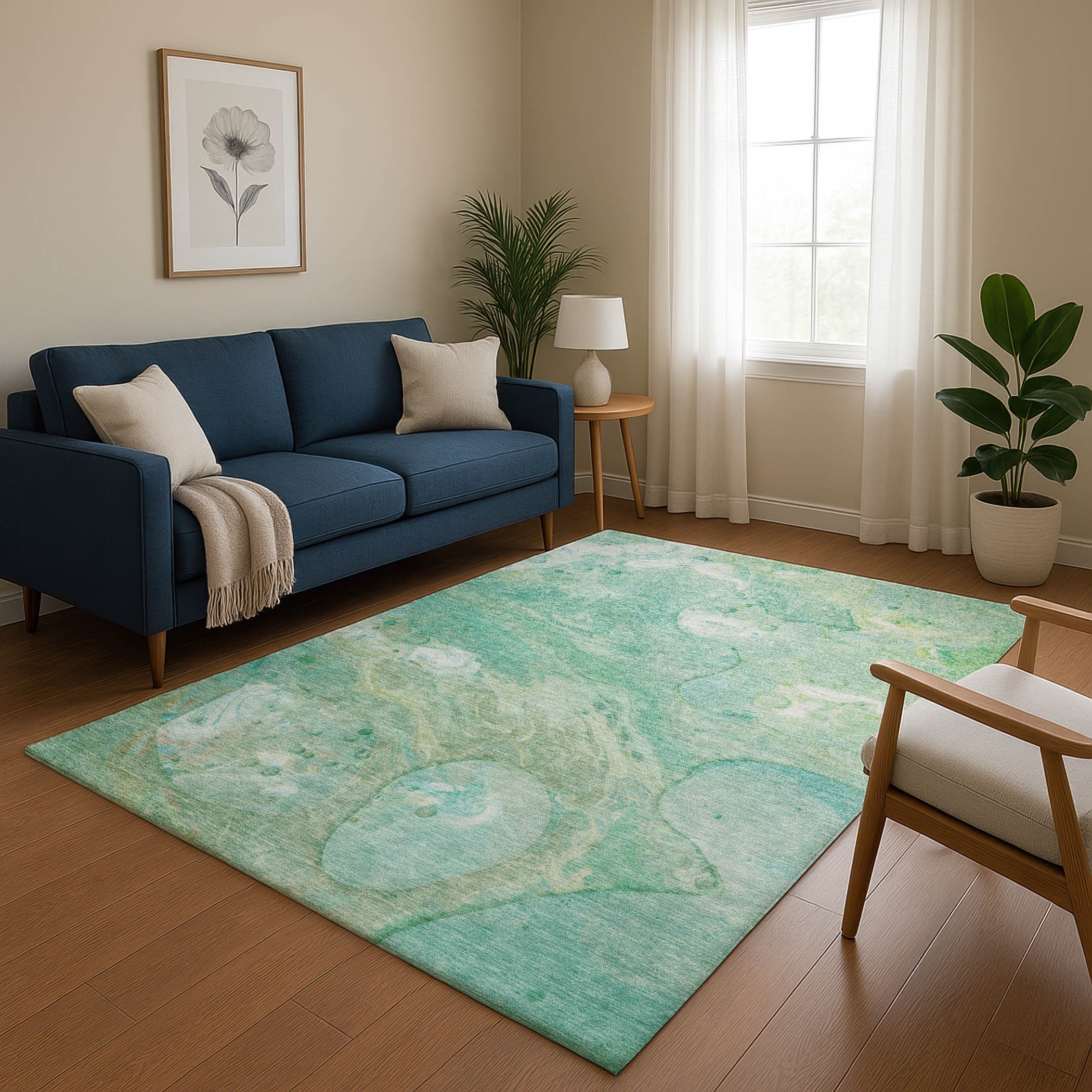 Premium Washable Super Soft Abstract Chic Mayfield Rug