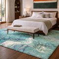 Premium Washable Super Soft Abstract Contemporary Dream Shag Rug