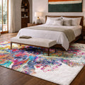 Premium Washable Super Soft Abstract Contemporary Dream Shag Rug