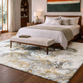 Premium Washable Super Soft Abstract Contemporary Dream Shag Rug