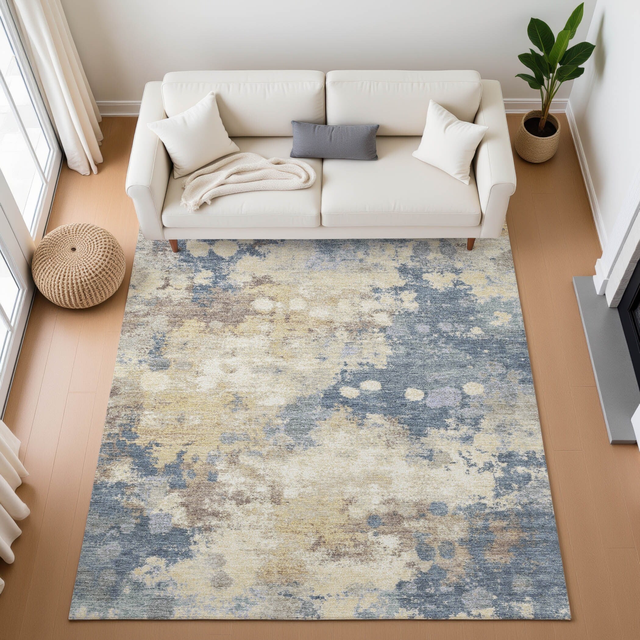 Premium Washable Super Soft Abstract Contemporary Mayfield Rug