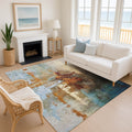 Premium Washable Super Soft Abstract Contemporary Mayfield Rug