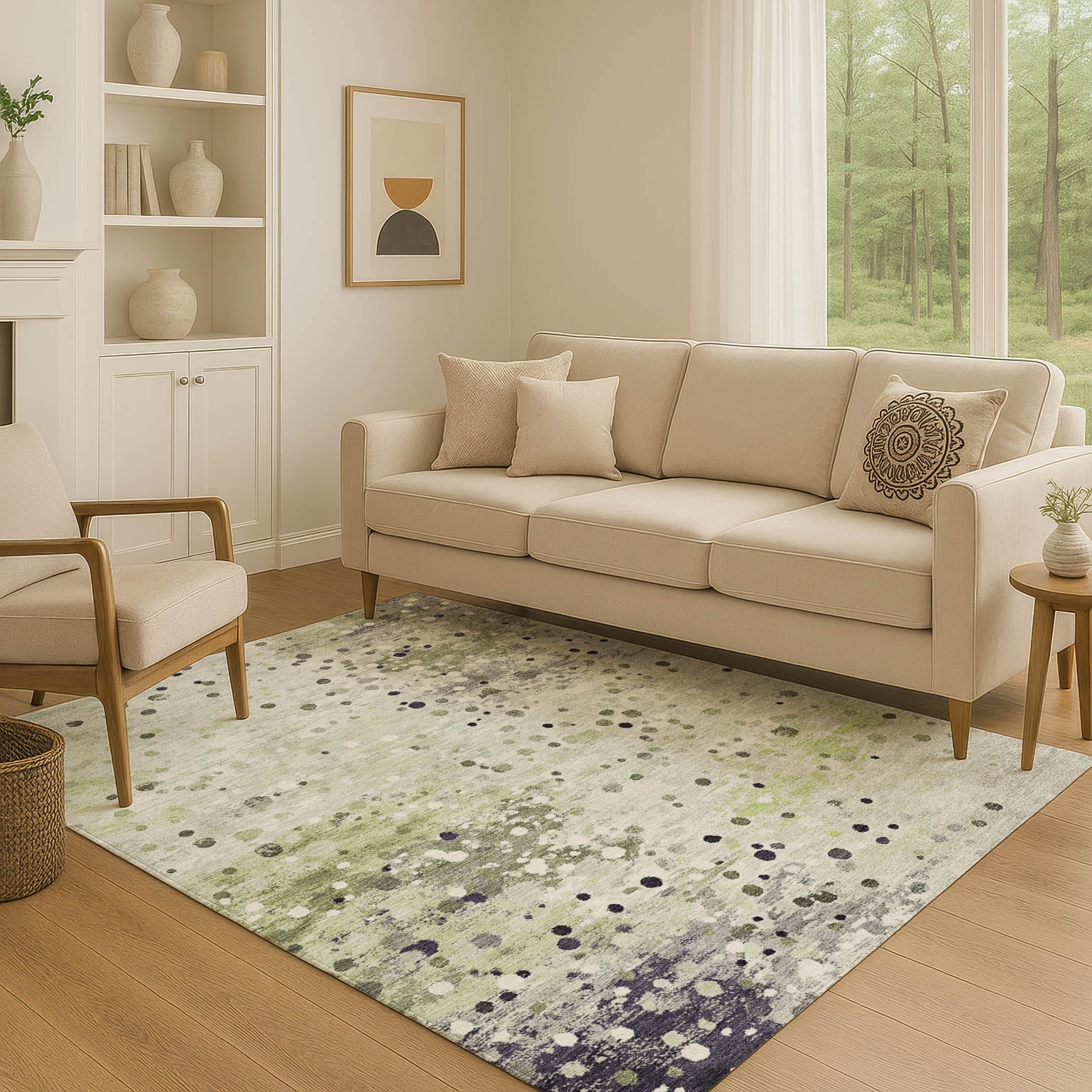 Premium Washable Super Soft Abstract Drip Mayfield Rug