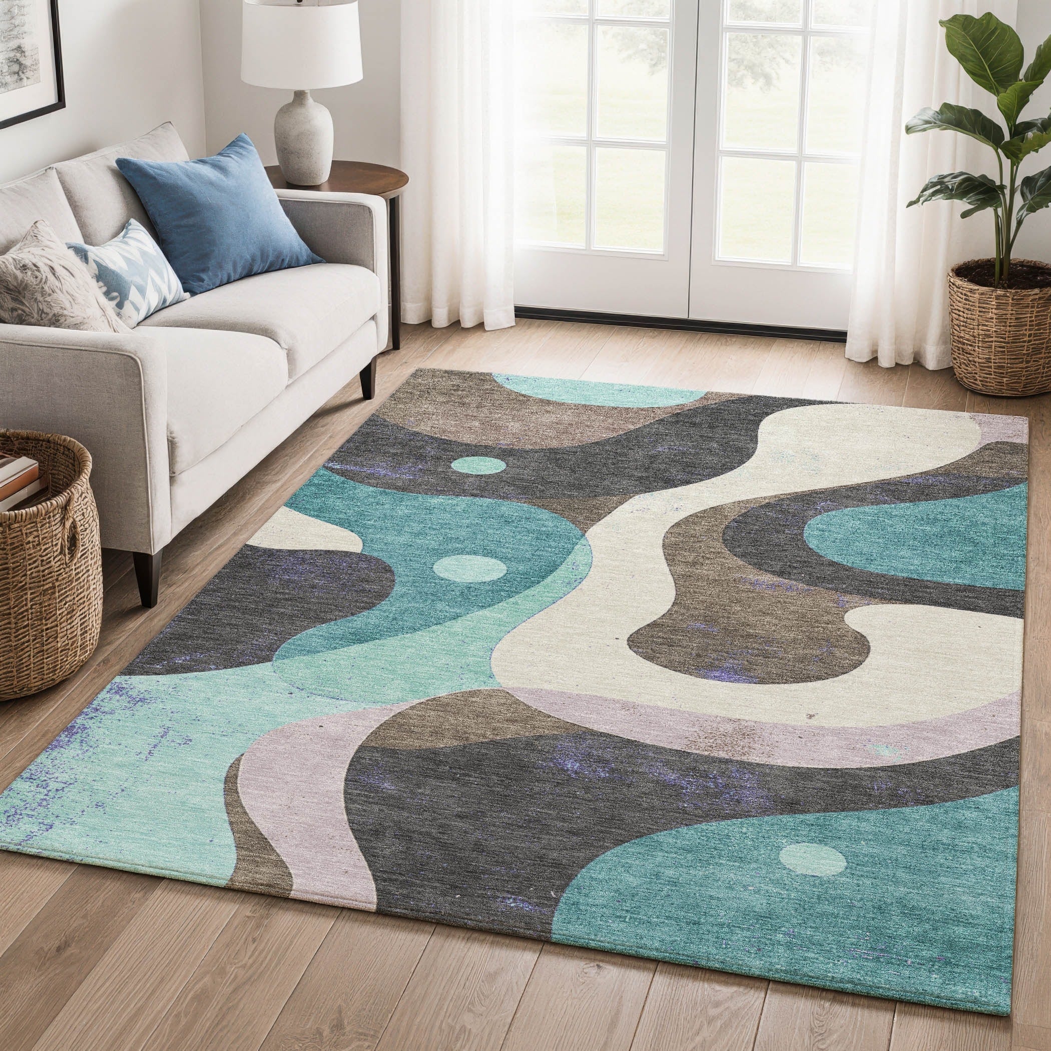 Premium Washable Super Soft Abstract Hector Mayfield Rug