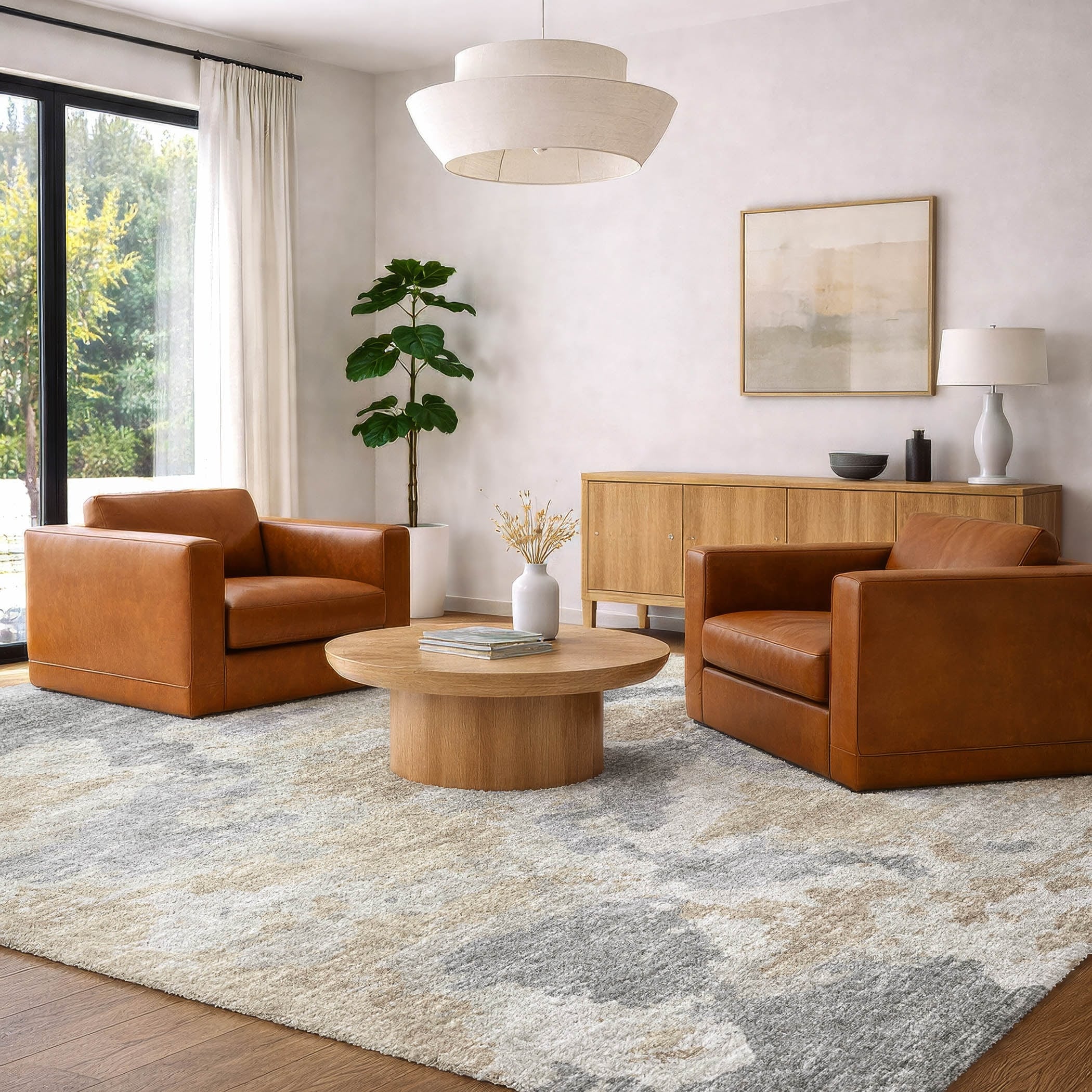 Premium Washable Super Soft Abstract Hendricks Dream Shag Rug