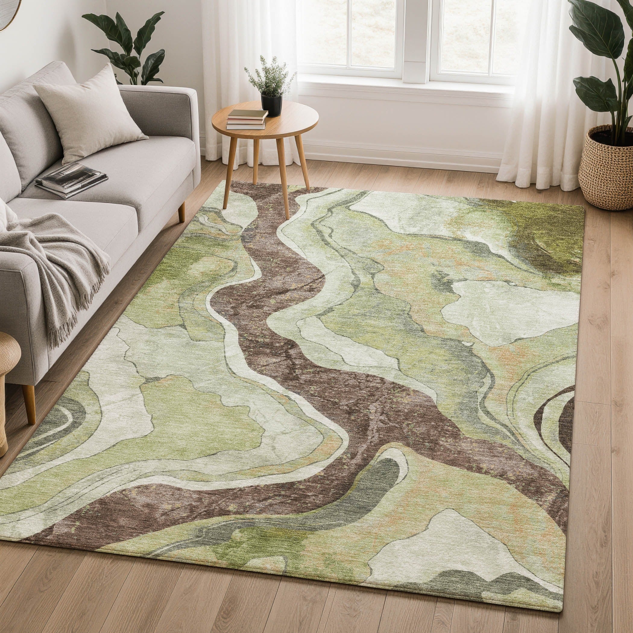 Premium Washable Super Soft Abstract Loretto Mayfield Rug