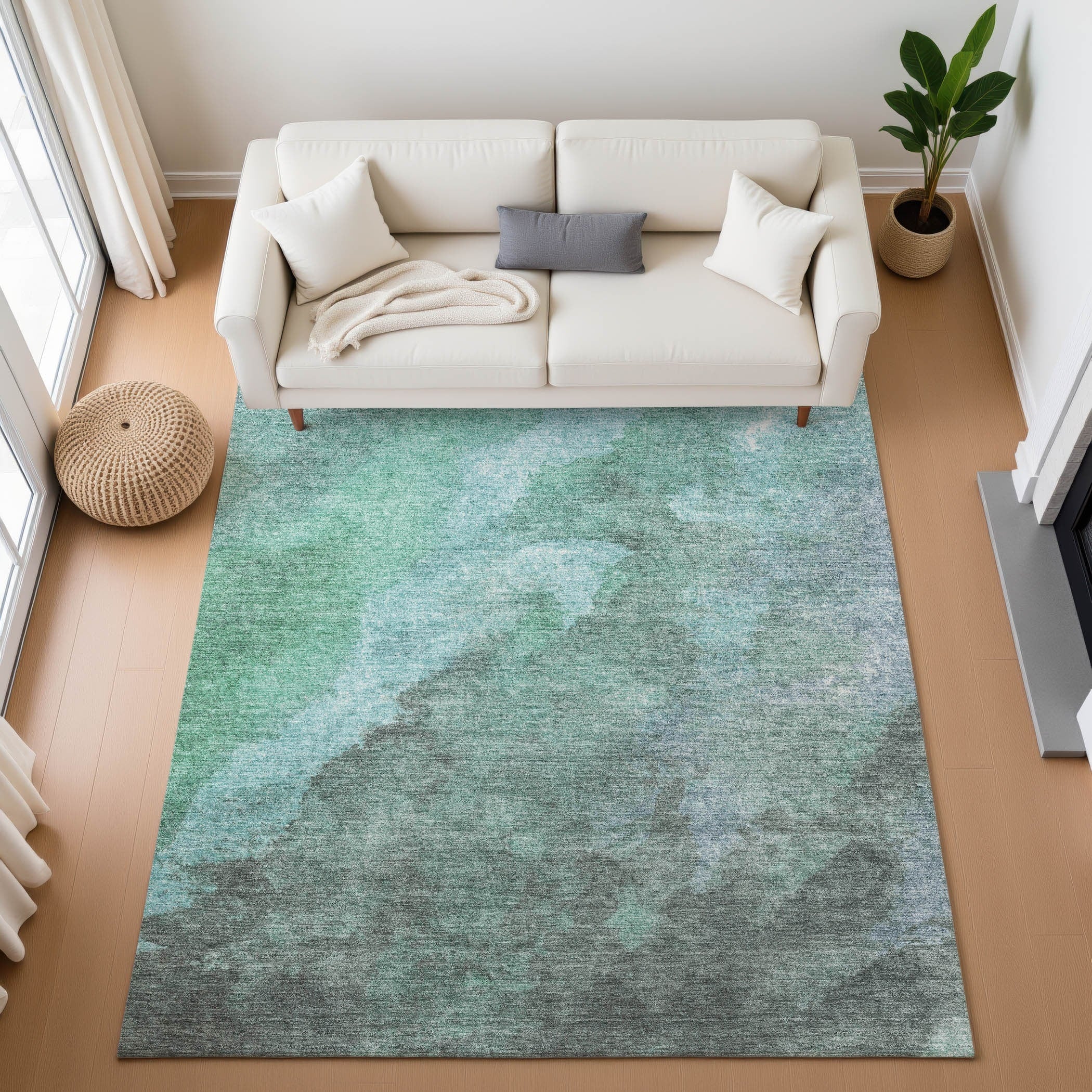 Premium Washable Super Soft Abstract Ombre Mayfield Rug
