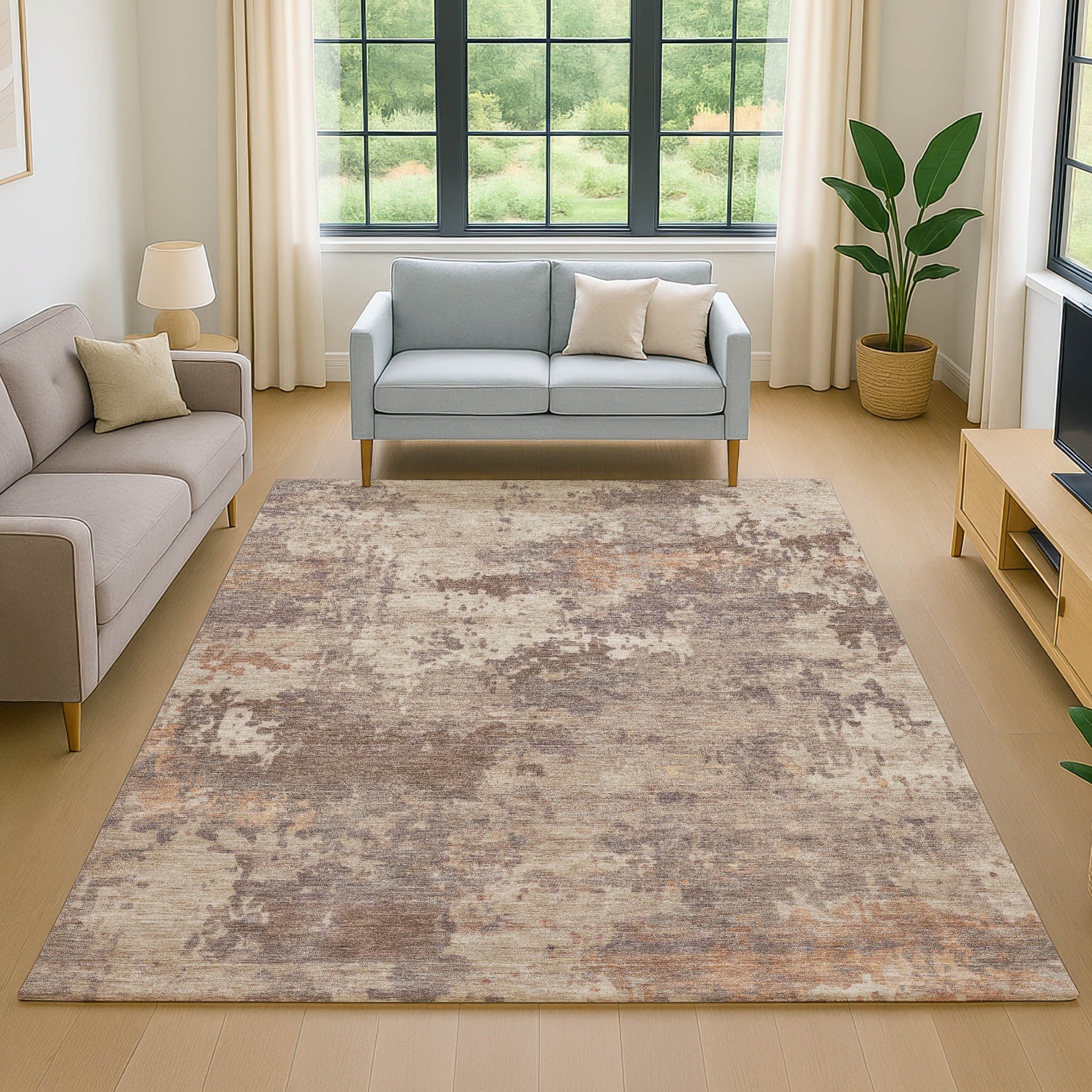 Premium Washable Super Soft Abstract Roseau Mayfield Rug