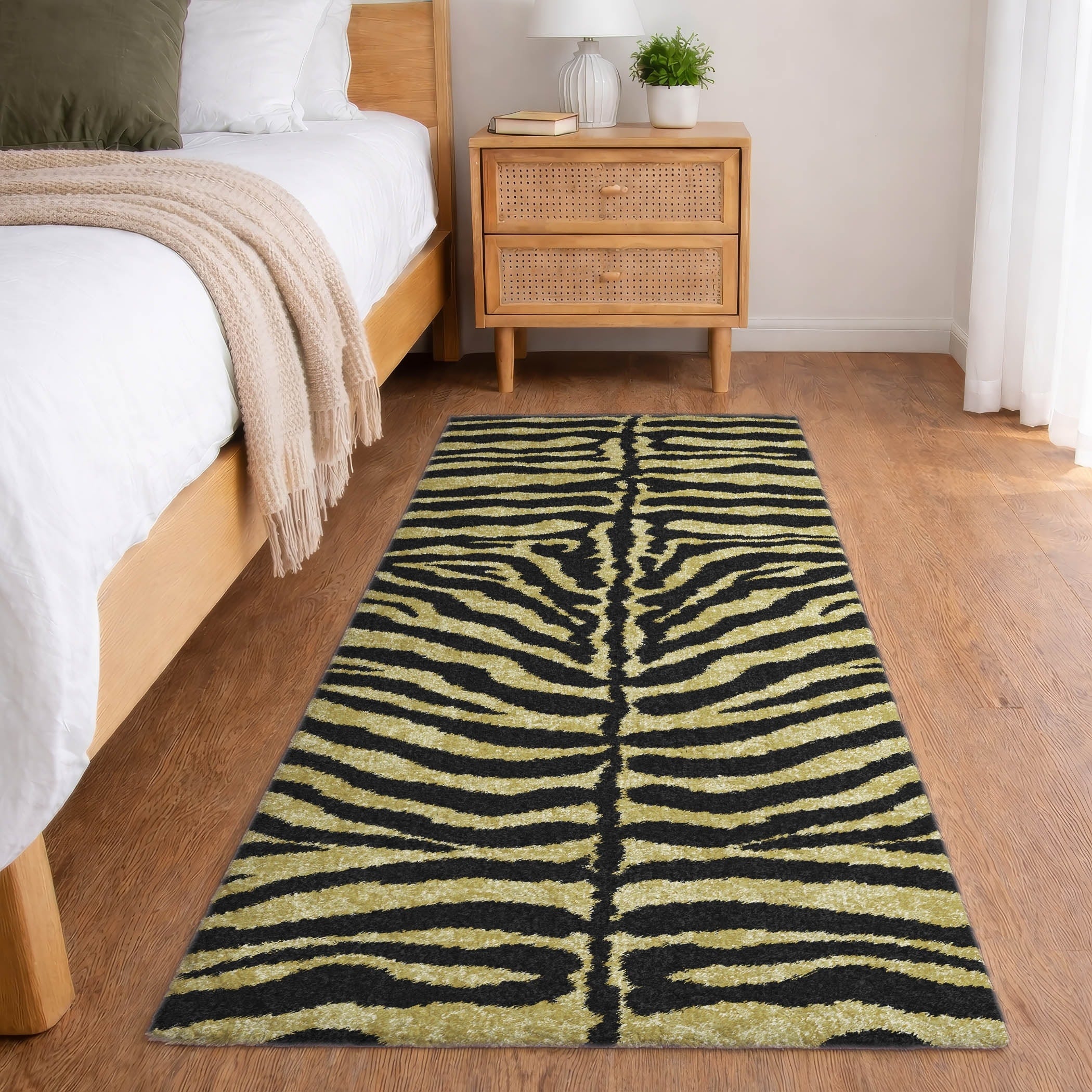 Premium Washable Super Soft Animal Safari Dream Shag Rug