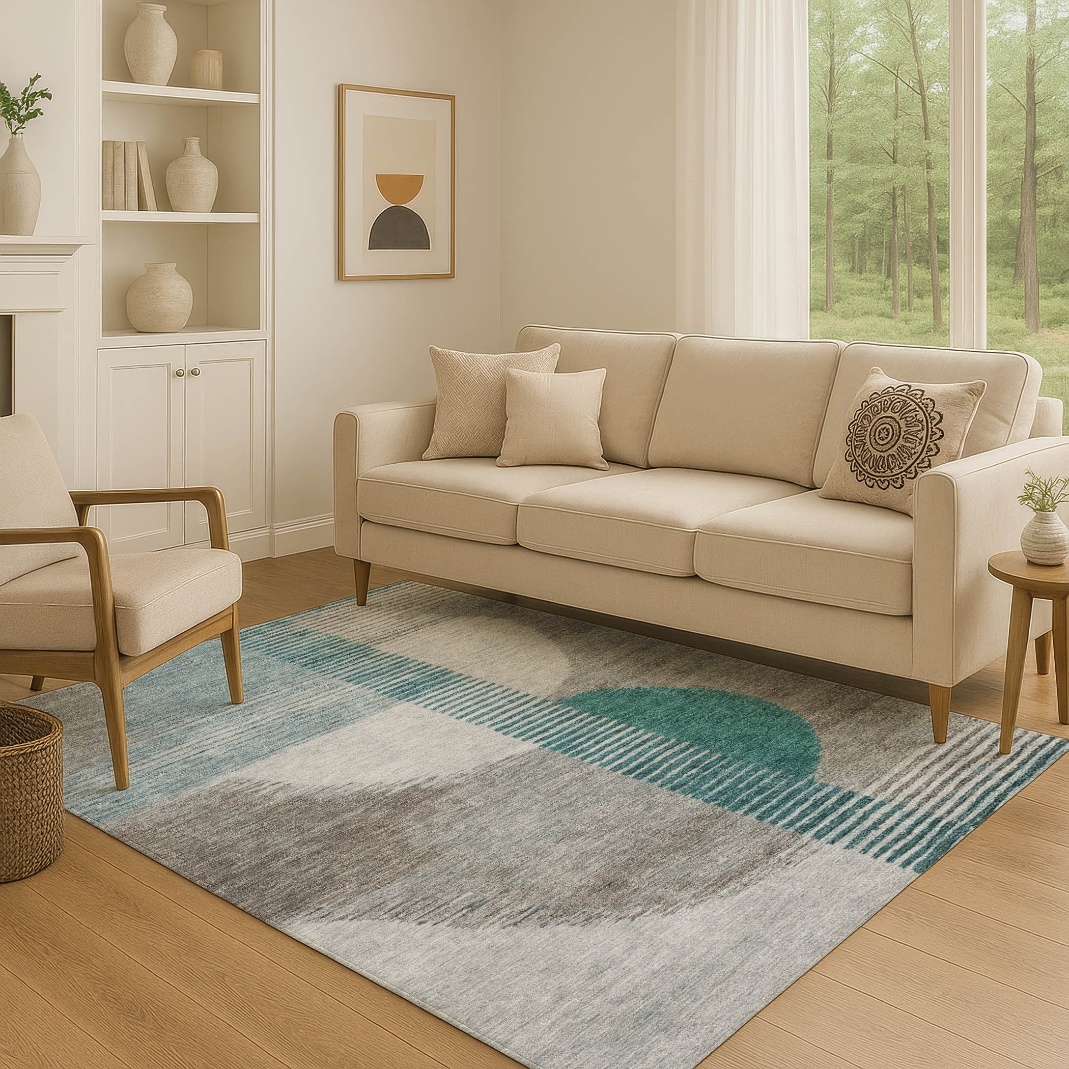 Premium Washable Super Soft Casaul Contemporary Mayfield Rug