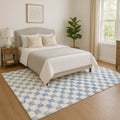 Premium Washable Super Soft Casual Checkered Mayfield Rug