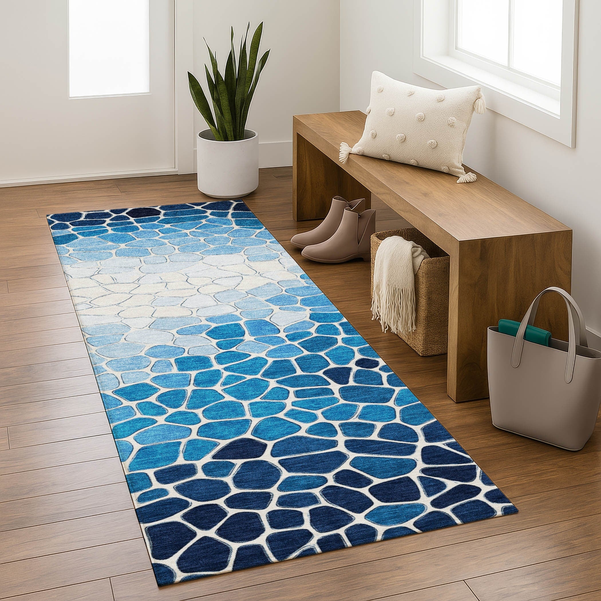 Premium Washable Super Soft Contempoary Omnia Mayfield Rug