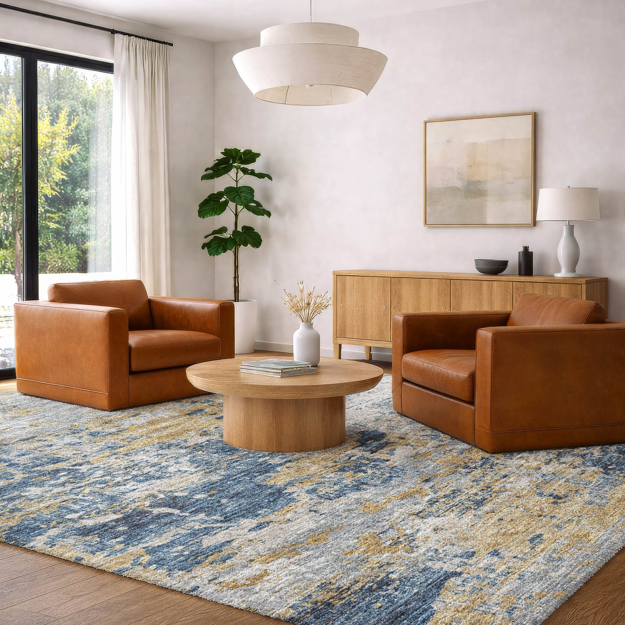 Premium Washable Super Soft Contemporary Balaton Dream Shag Rug