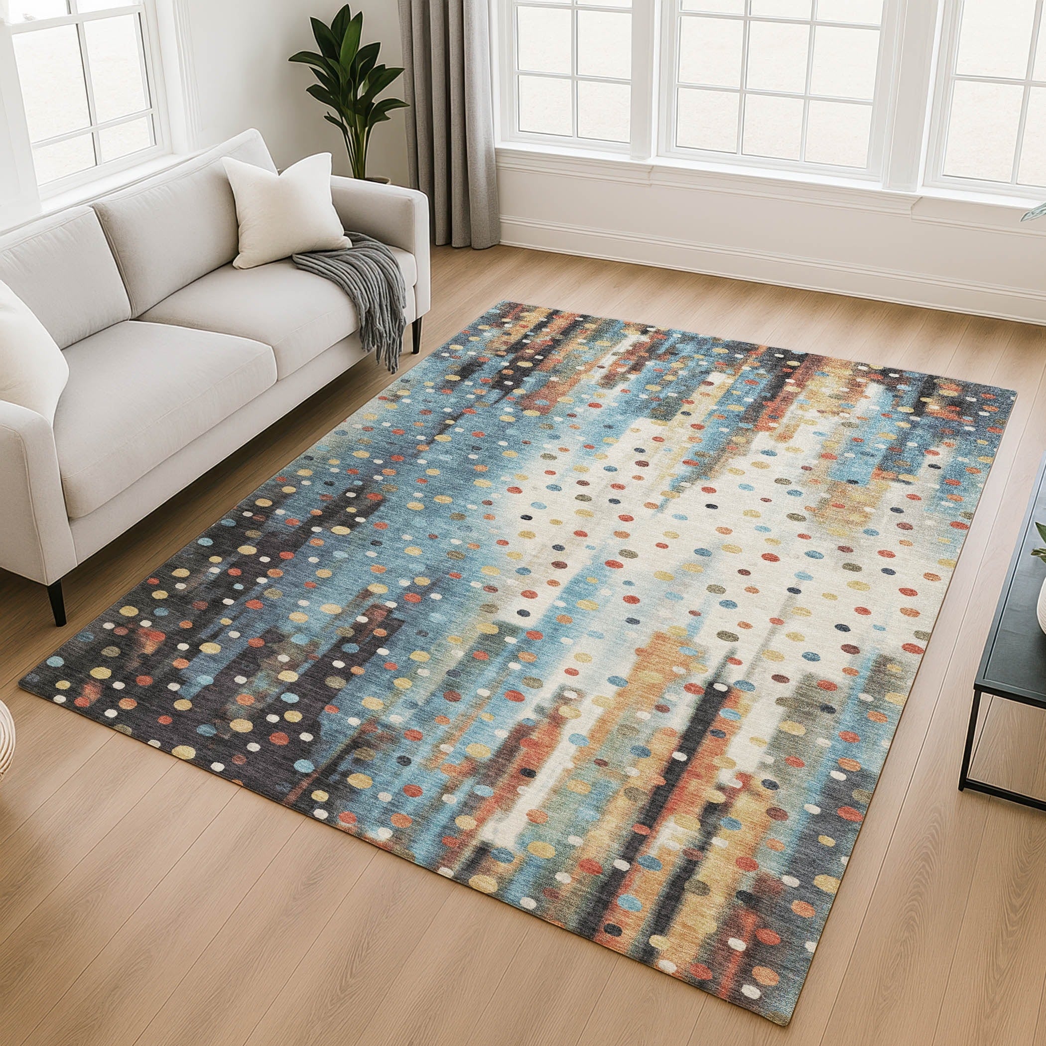 Premium Washable Super Soft Contemporary Barnum Mayfield Rug