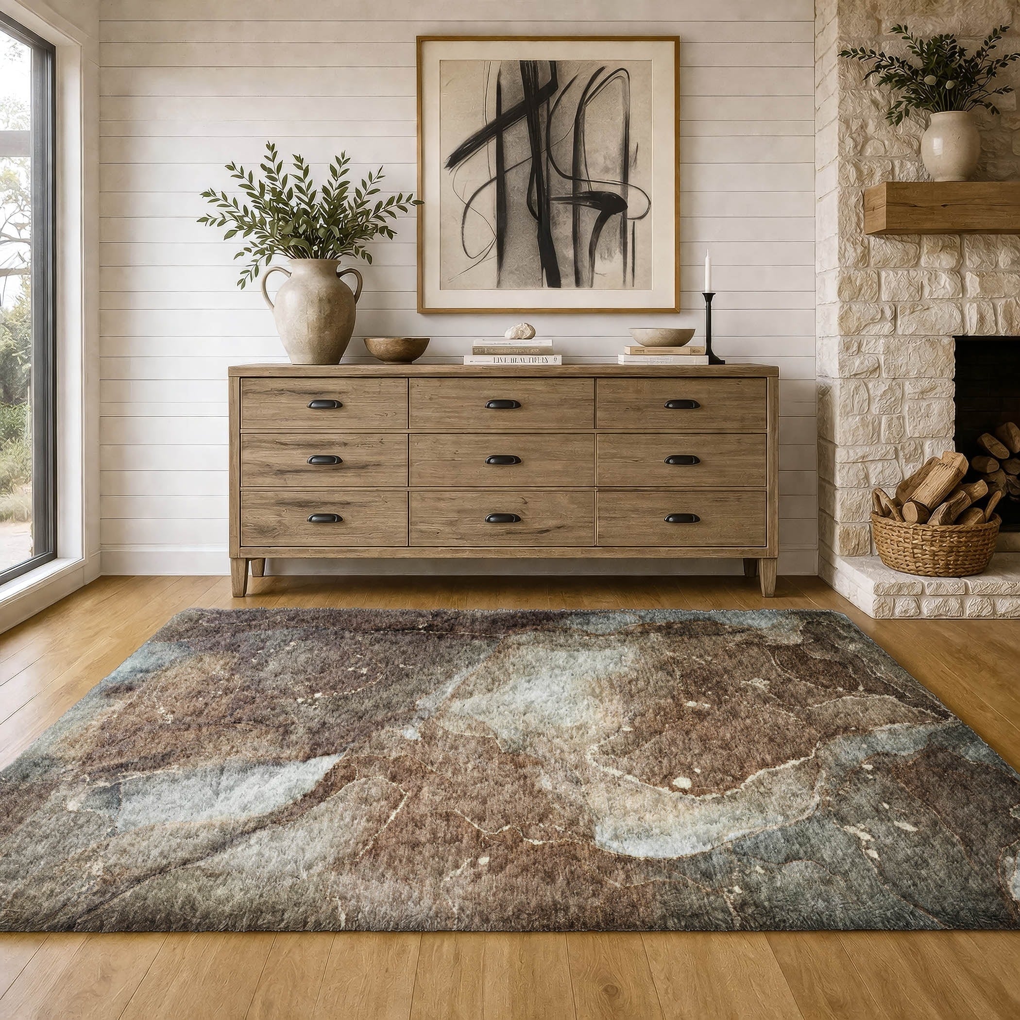 Premium Washable Super Soft Contemporary Celoron Dream Shag Rug