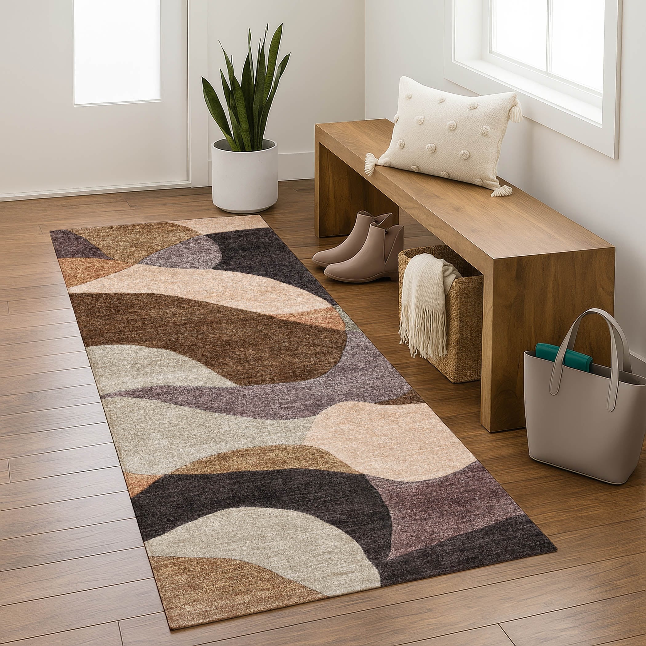 Premium Washable Super Soft Contemporary Cokato Mayfield Rug