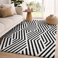 Premium Washable Super Soft Contemporary Geo Dream Shag Rug
