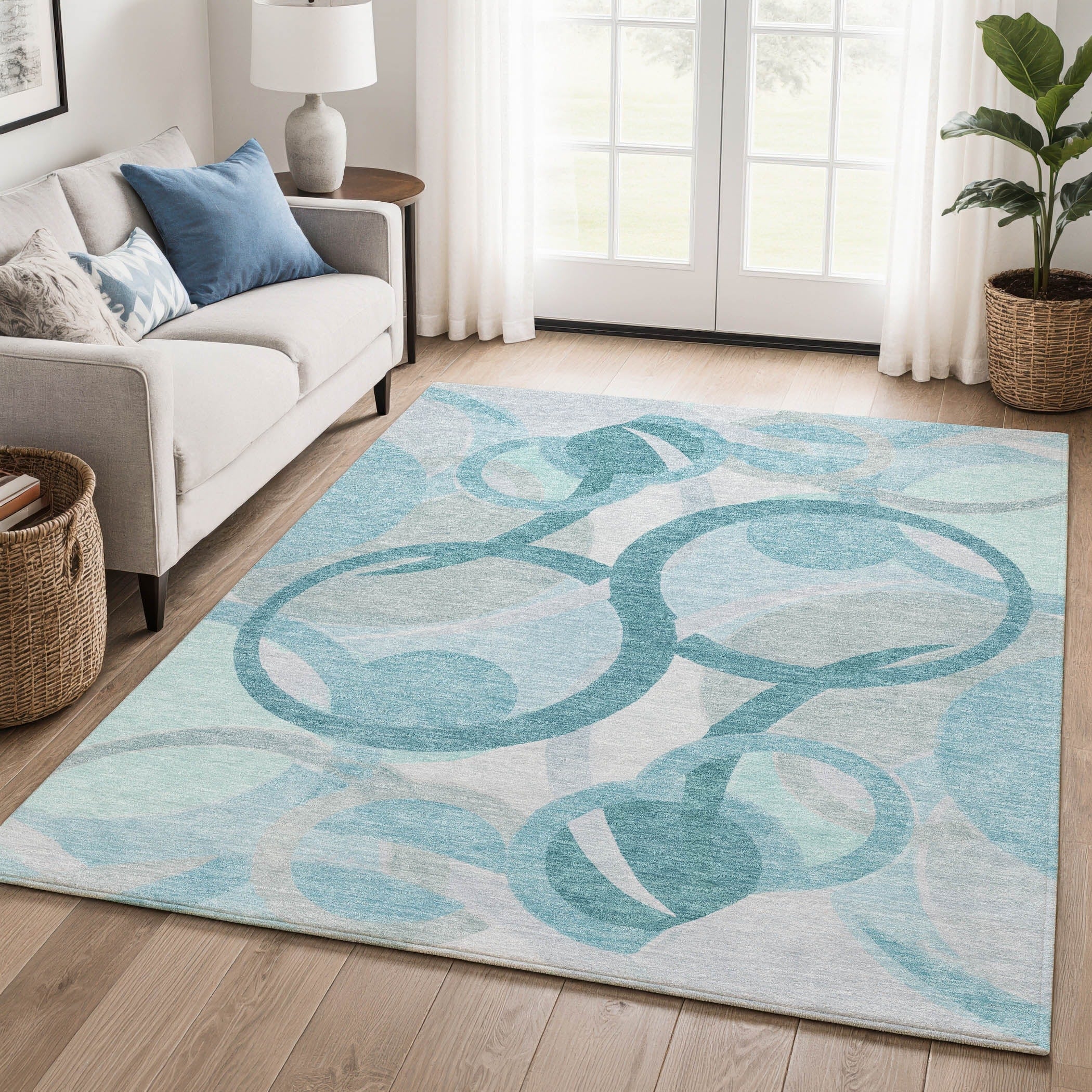 Premium Washable Super Soft Contemporary Geo Mayfield Rug