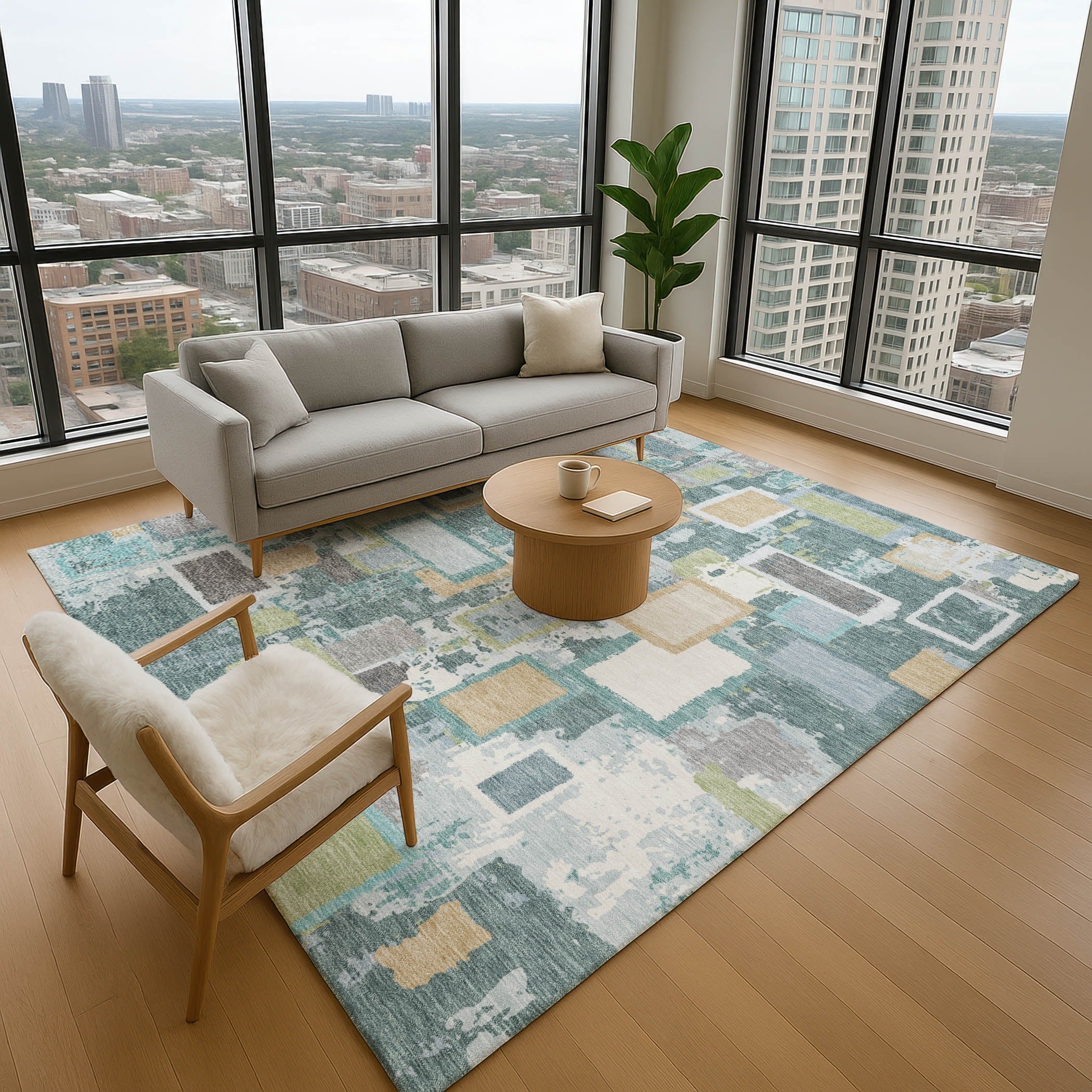 Premium Washable Super Soft Contemporary Haven Mayfield Rug