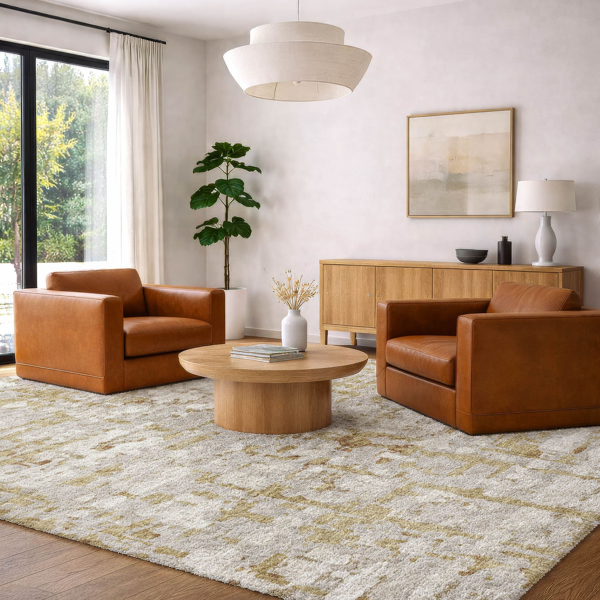Premium Washable Super Soft Contemporary Oklee Dream Shag Rug