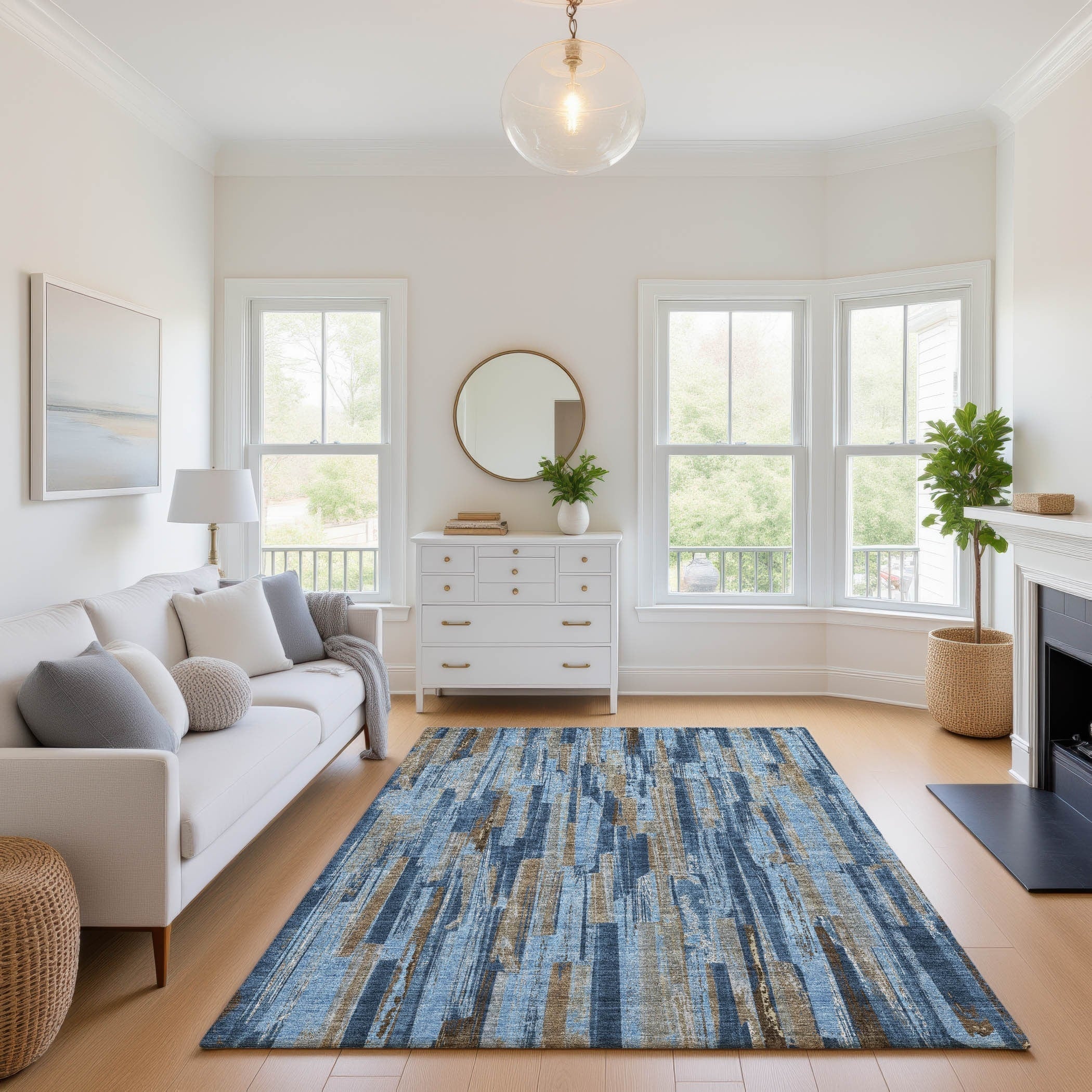 Premium Washable Super Soft Contemporary Oneida Mayfield Rug