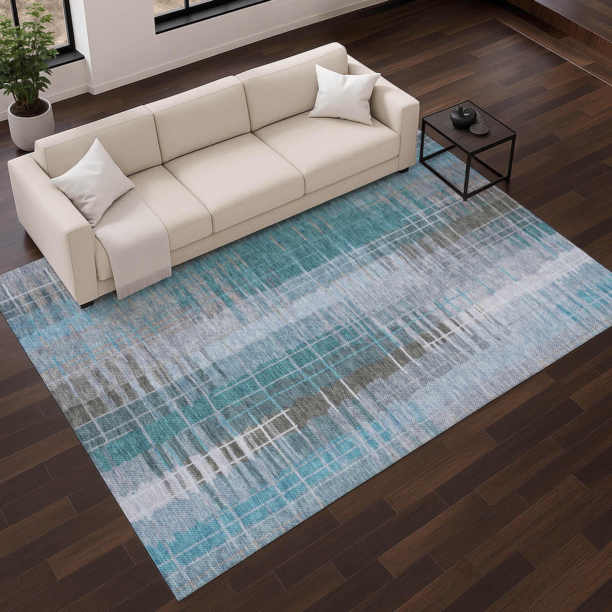 Premium Washable Super Soft Contemporary Pawling Mayfield Rug