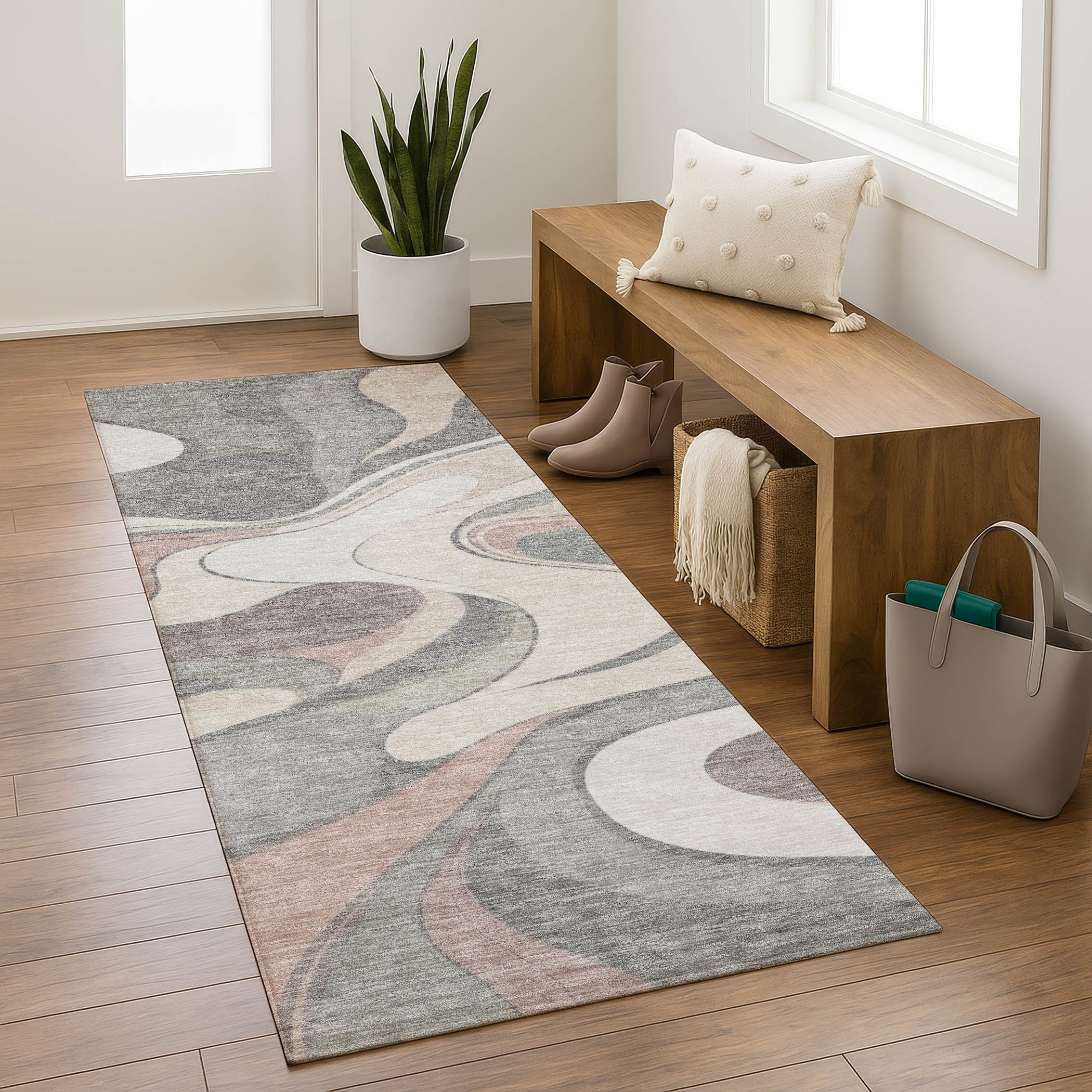 Premium Washable Super Soft Contemporary Spicer Mayfield Rug