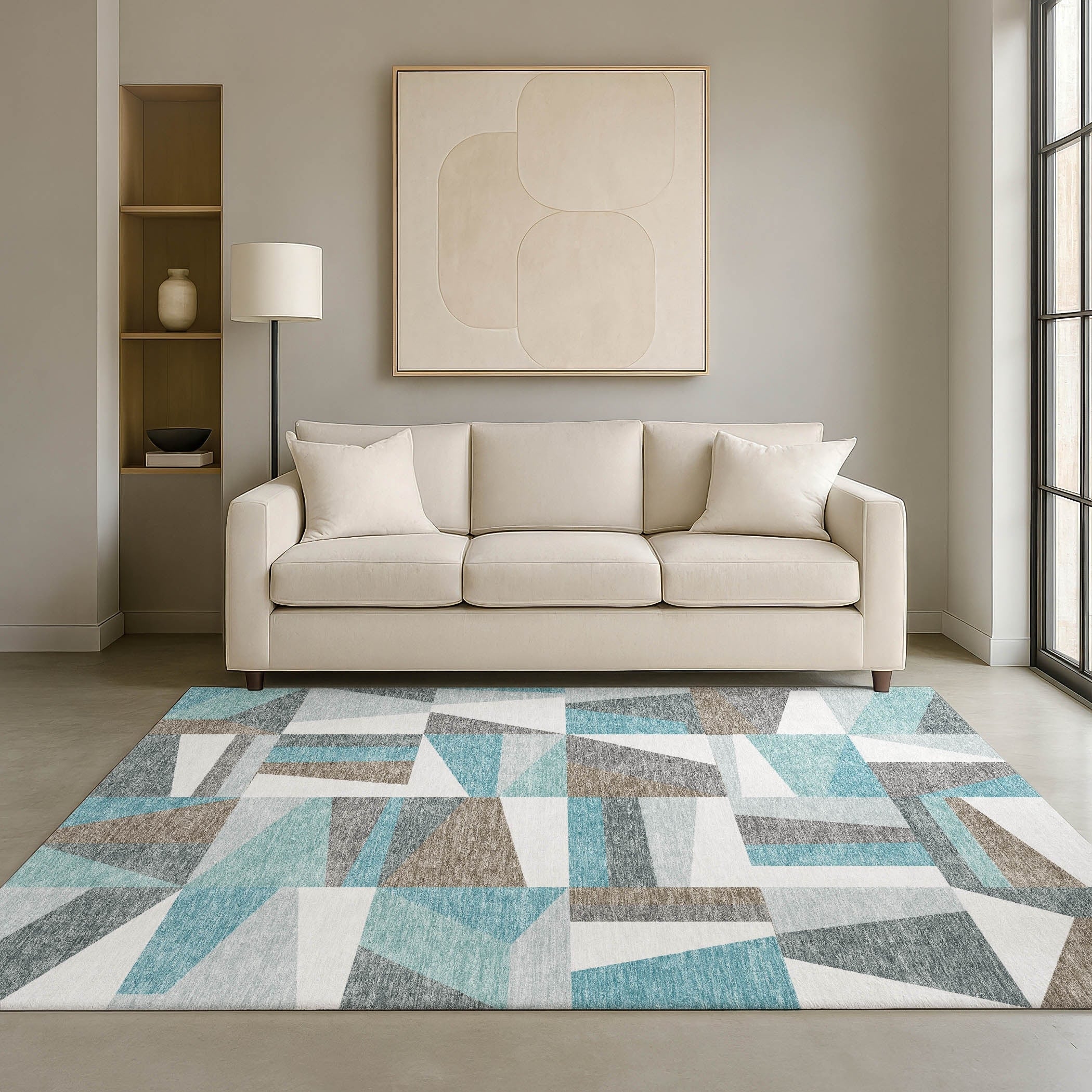 Premium Washable Super Soft Contemporary Surrey Mayfield Rug