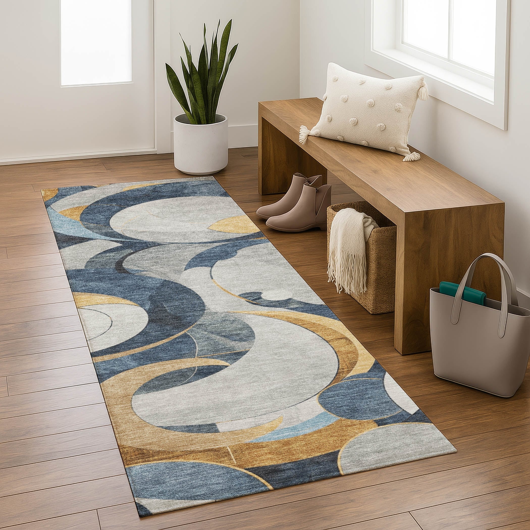 Premium Washable Super Soft Contemporary Winthrop Mayfield Rug