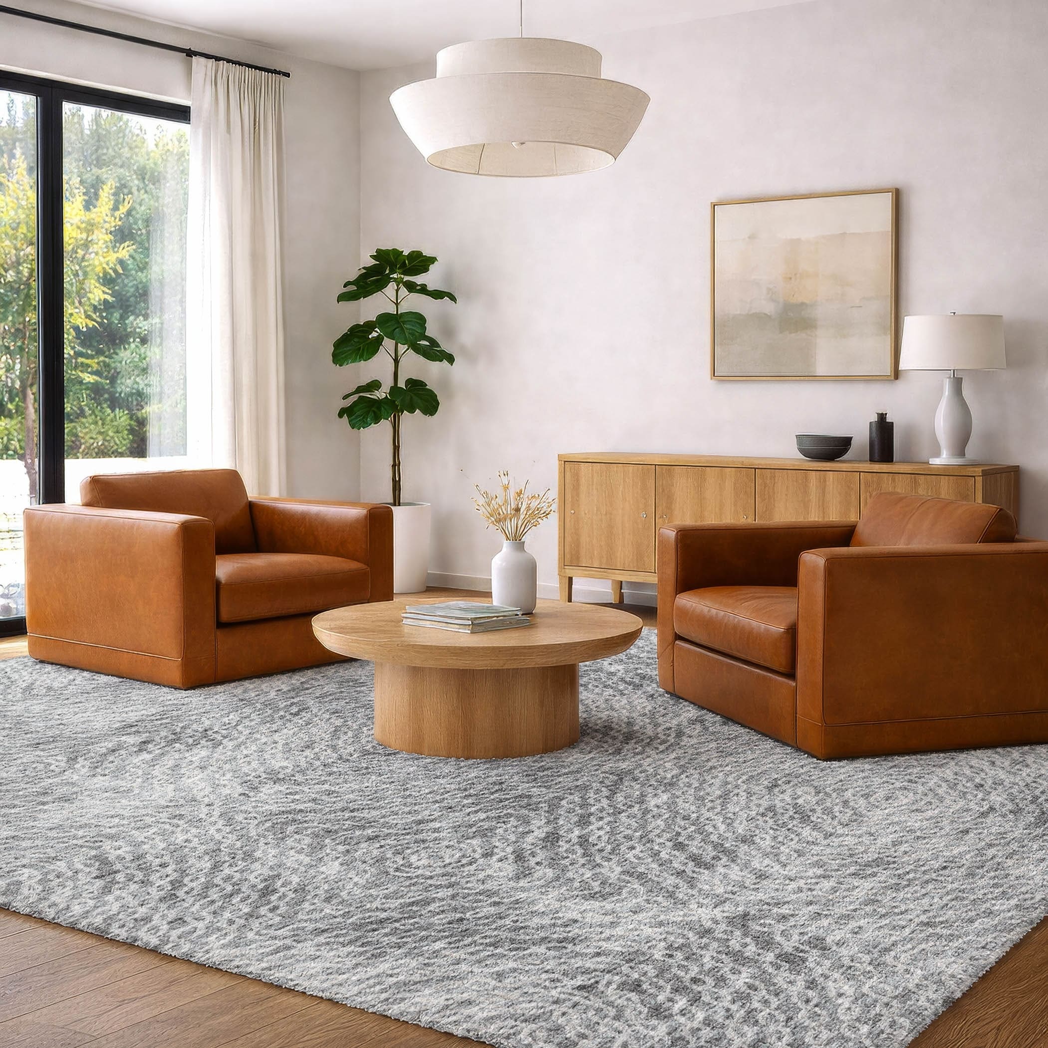 Premium Washable Super Soft Contemproary Akeley Dream Shag Rug