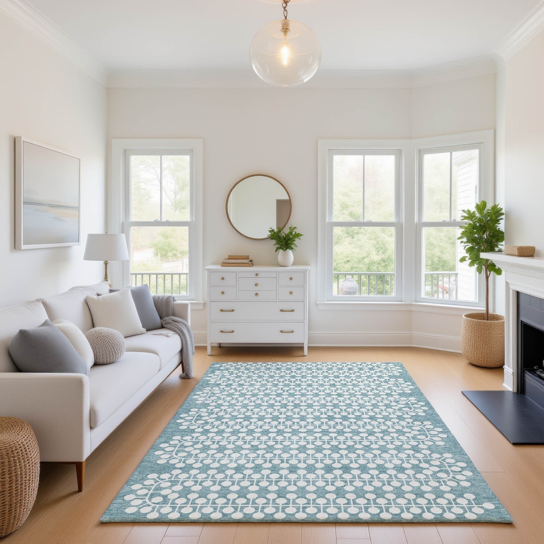 Premium Washable Super Soft Contemproary Norwich Mayfield Rug