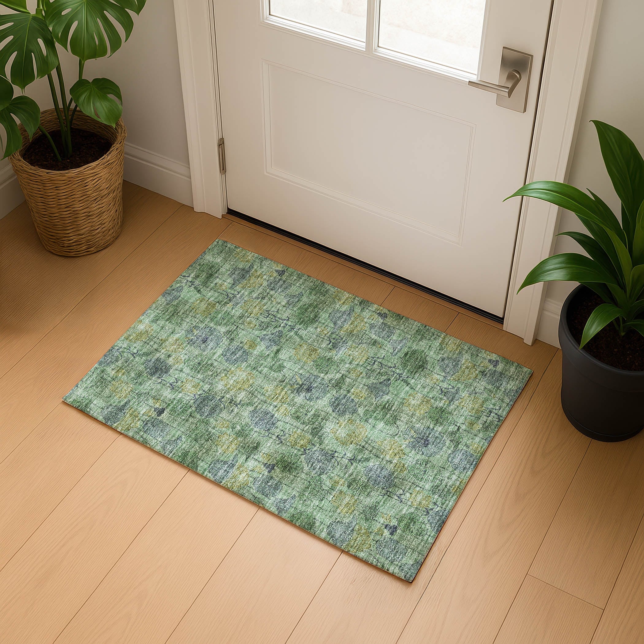 Premium Washable Super Soft Floral Imprints Mayfield Rug