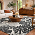 Premium Washable Super Soft Floral Palm Dream Shag Rug