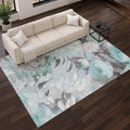 Premium Washable Super Soft Floral Peri Mayfield Rug