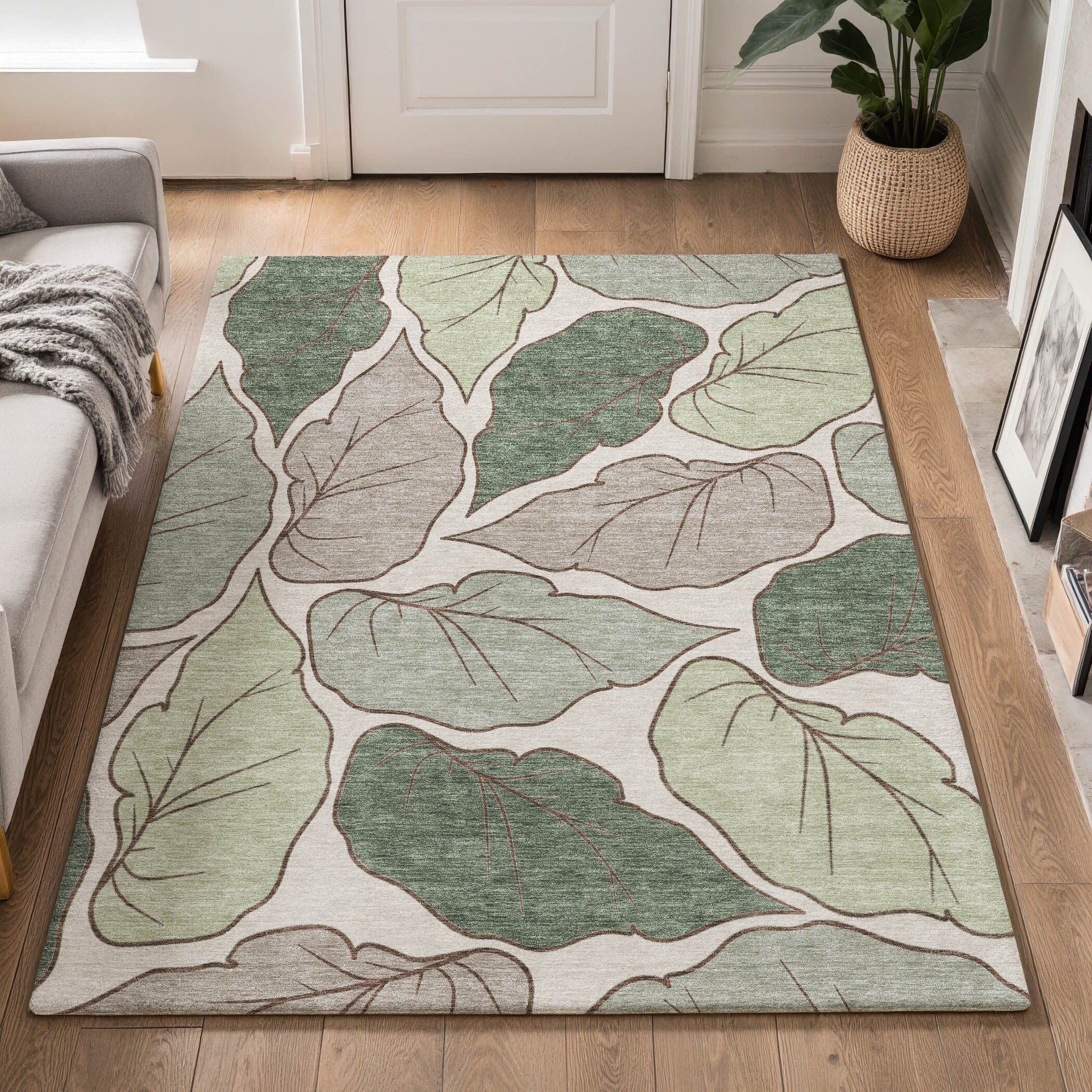 Premium Washable Super Soft Floral Ronan Mayfield Rug