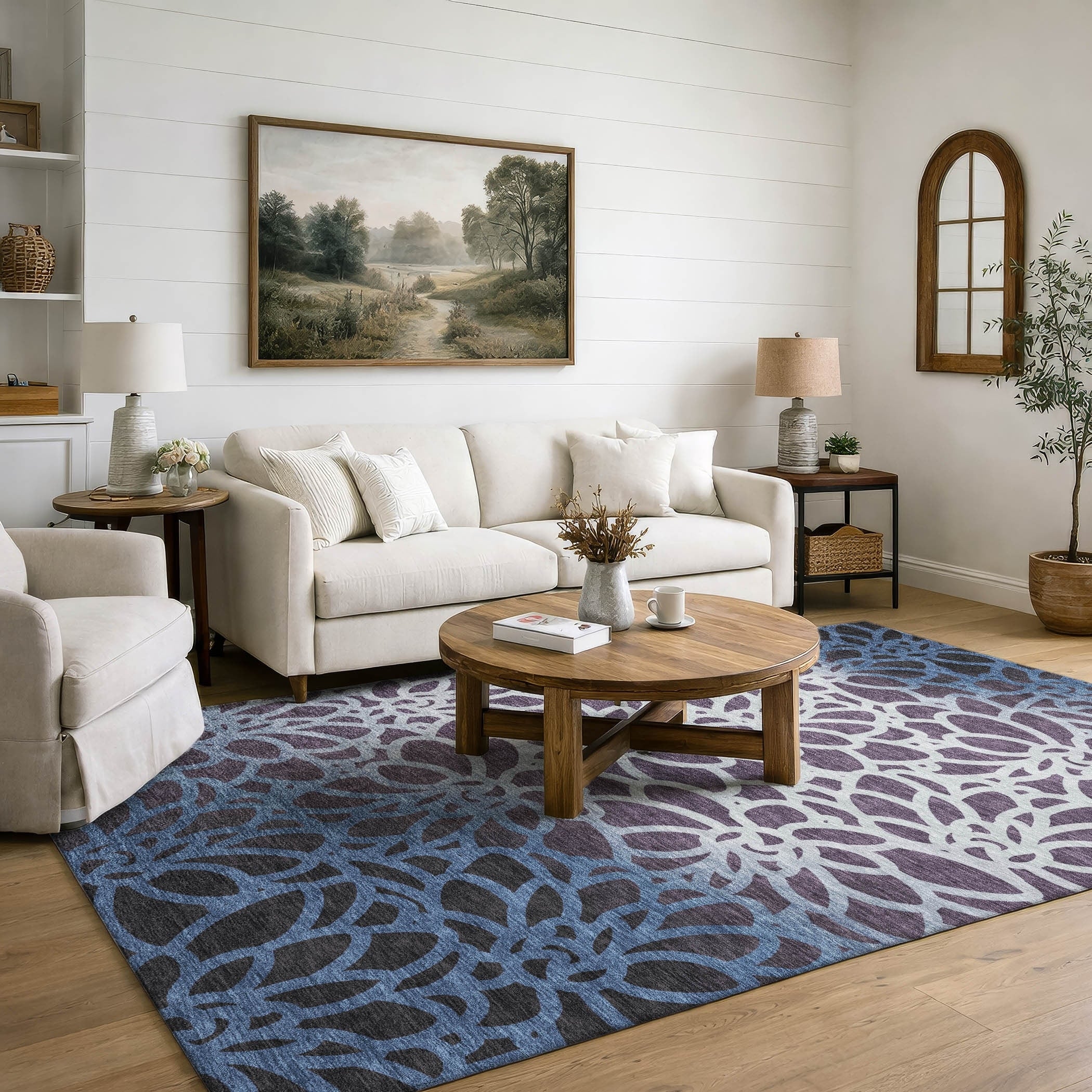 Premium Washable Super Soft Floral Wilmot Mayfield Rug