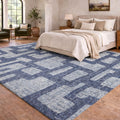 Premium Washable Super Soft Geo Jenkins Dream Shag Rug