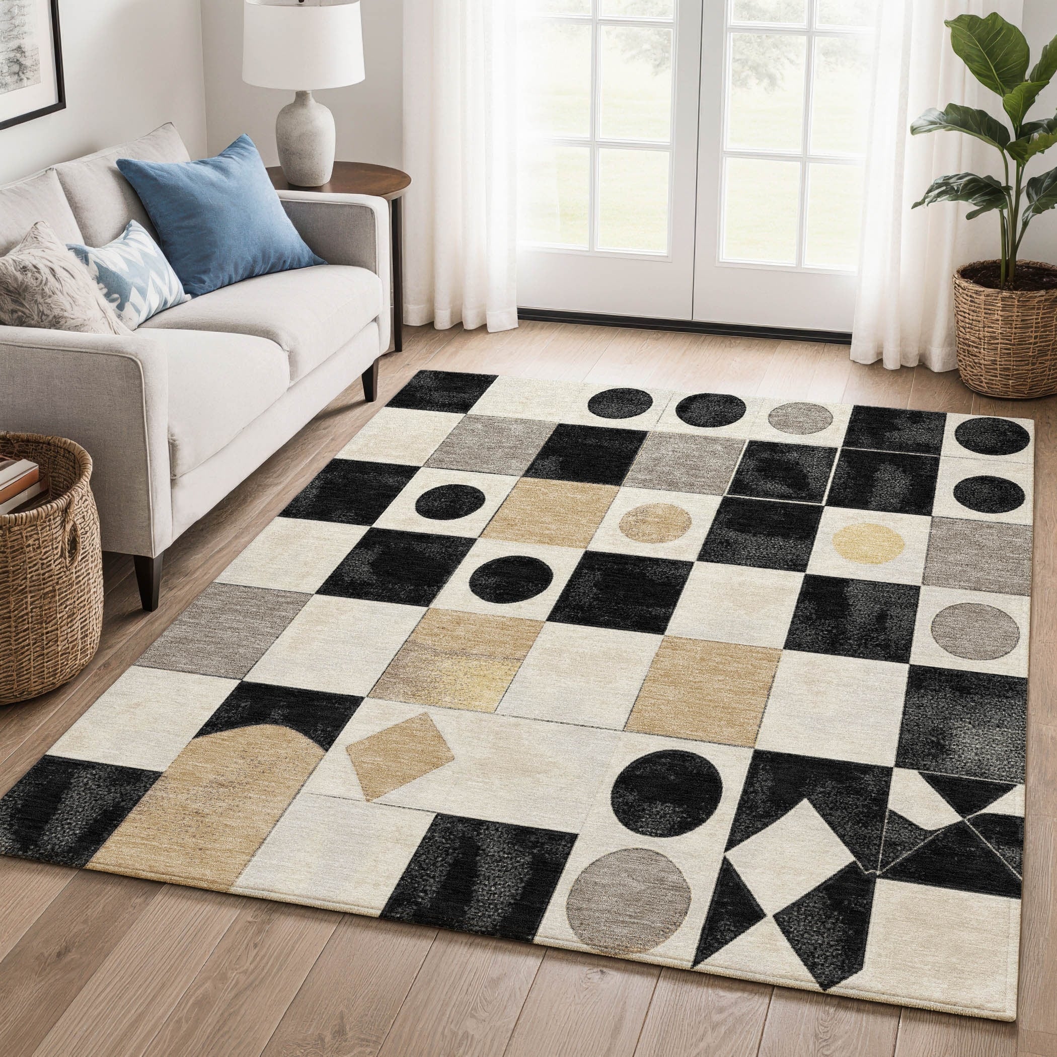 Premium Washable Super Soft Geo Royalton Mayfield Rug