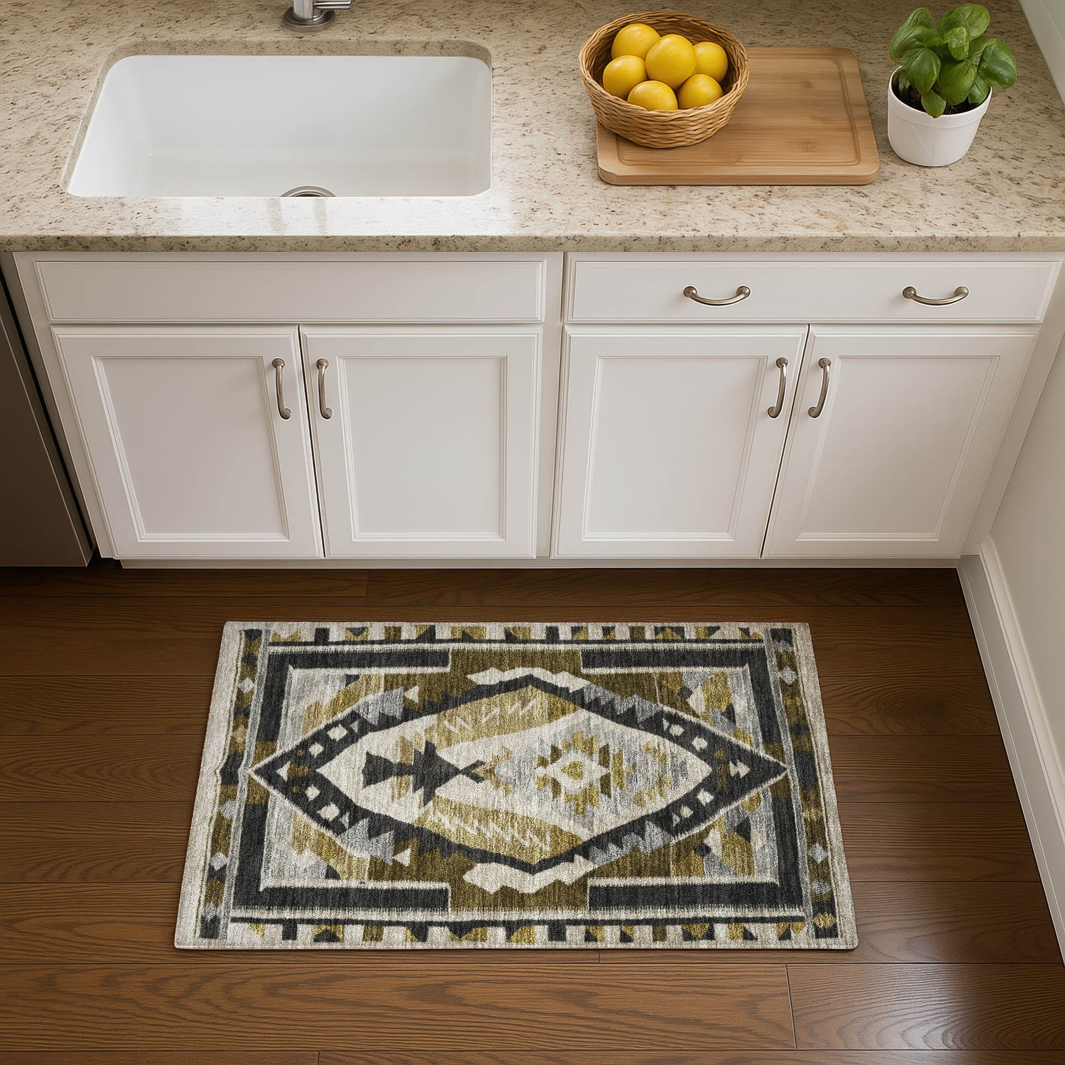 Premium Washable Super Soft Global Medallion Mayfield Rug