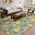 Premium Washable Super Soft Lemons Dream Shag Rug