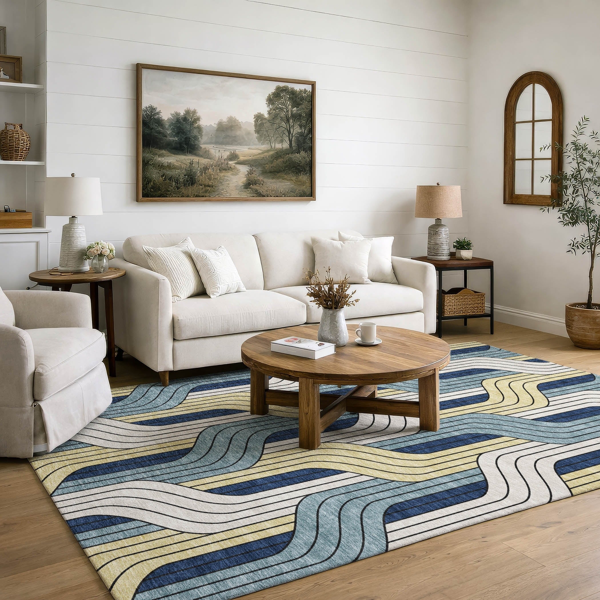 Premium Washable Super Soft Modern Alpena Mayfield Rug