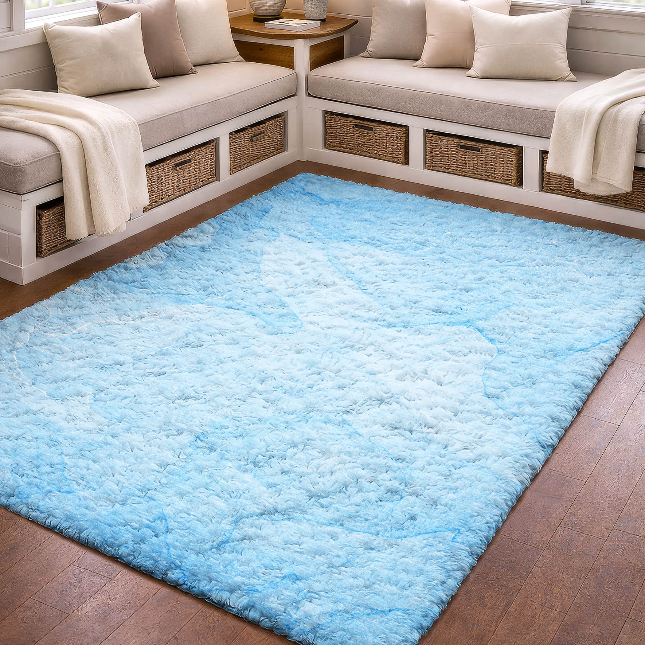Premium Washable Super Soft Modern Angelica Dream Shag Rug