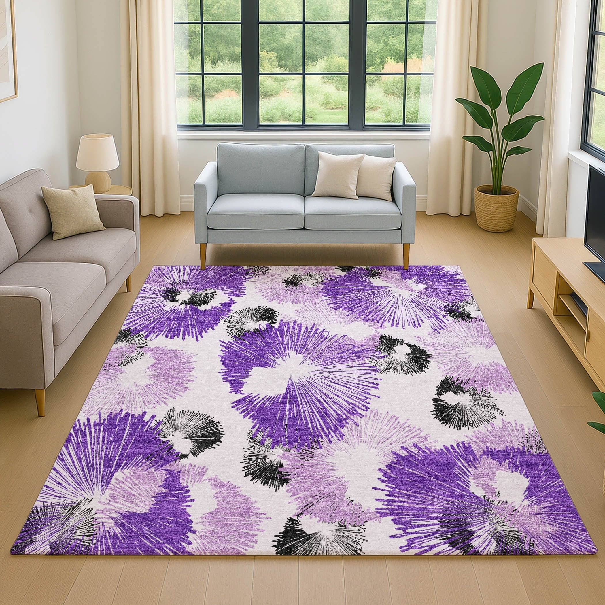Premium Washable Super Soft Modern Annadale Mayfield Rug