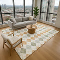 Premium Washable Super Soft Modern Argyle Mayfield Rug