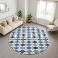 Premium Washable Super Soft Modern Argyle Mayfield Rug